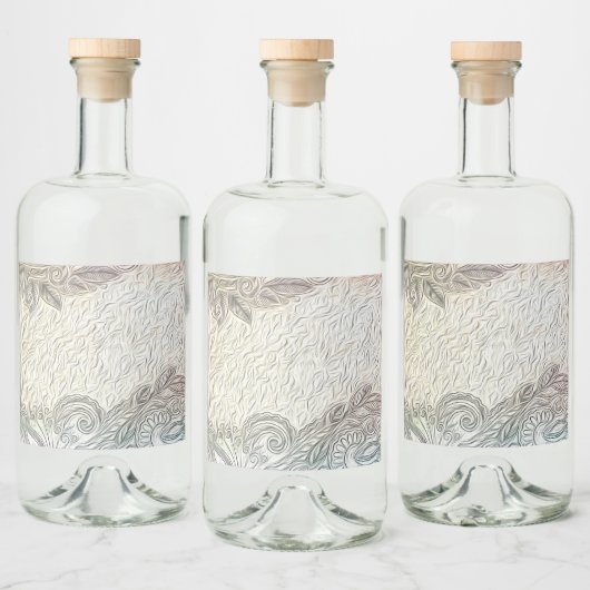 Set für Lebensmittel und Getränke Alkoholflaschenetikett (Flaschen)