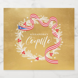 Set für Lebensmittel und Getränke Alkoholflaschenetikett