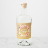 Set für Lebensmittel und Getränke Alkoholflaschenetikett (Vorderseite)