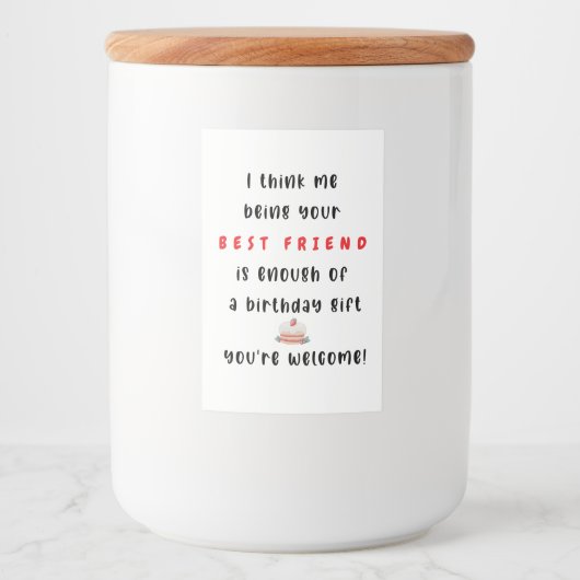 Set für Lebensmittel und Getränke Lebensmitteletikett (Vorderseite)