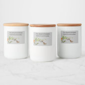 Set für Lebensmittel und Getränke Lebensmitteletikett (Flaschen)