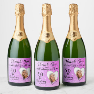 Set für Lebensmittel und Getränke Schaumweinetikett