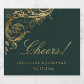 Set für Lebensmittel und Getränke Schaumweinetikett (Einzelnes Label)