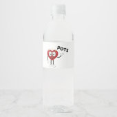 Set für Lebensmittel und Getränke Wasserflaschenetikett (Vorderseite)