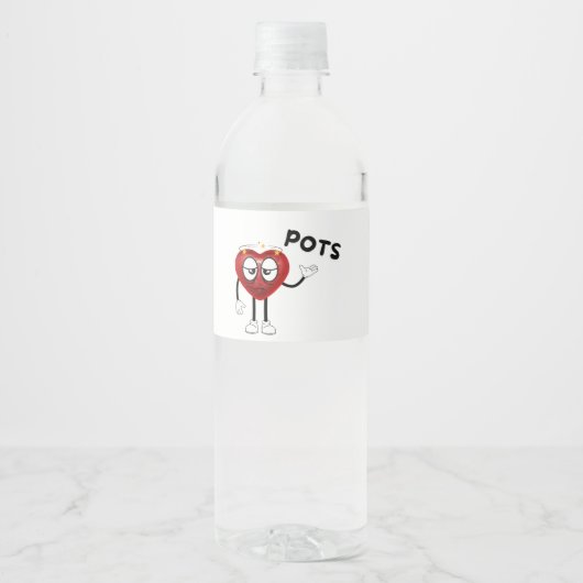 Set für Lebensmittel und Getränke Wasserflaschenetikett (Vorderseite)