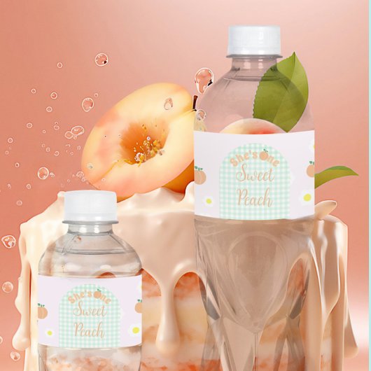 Set für Lebensmittel und Getränke Wasserflaschenetikett