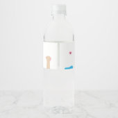 Set für Lebensmittel und Getränke Wasserflaschenetikett (Rückseite)