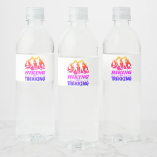 Set für Lebensmittel und Getränke Wasserflaschenetikett