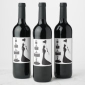 Set für Lebensmittel und Getränke Weinetikett (Flaschen)