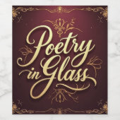 Set für Lebensmittel und Getränke Weinetikett (Einzelnes Label)