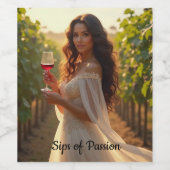 Set für Lebensmittel und Getränke Weinetikett (Einzelnes Label)