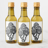 Set für Lebensmittel und Getränke Weinetikett (Flaschen)