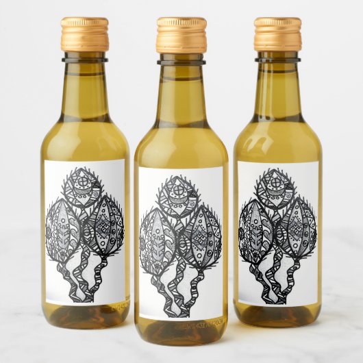 Set für Lebensmittel und Getränke Weinetikett (Flaschen)