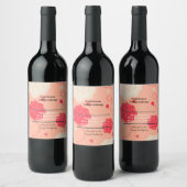 Set für Lebensmittel und Getränke Weinetikett (Flaschen)