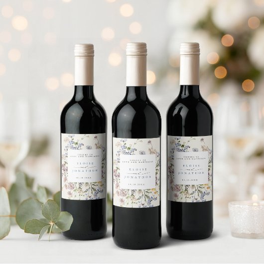 Set für Lebensmittel und Getränke Weinetikett