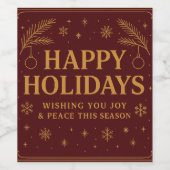 Set für Lebensmittel und Getränke Weinetikett (Einzelnes Label)