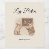 Set für Lebensmittel und Getränke Weinetikett (Einzelnes Label)