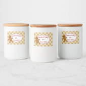 Set für Lebkuchen Lebensmitteletikett (Flaschen)