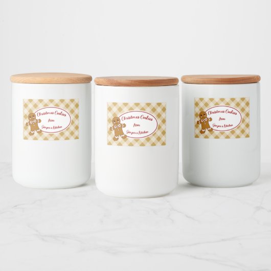 Set für Lebkuchen Lebensmitteletikett (Flaschen)