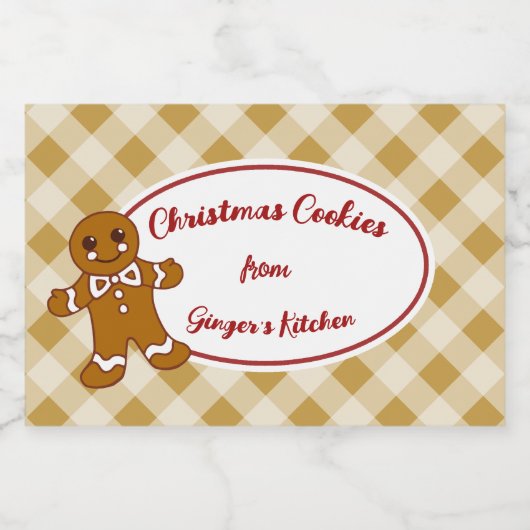 Set für Lebkuchen Lebensmitteletikett (Einzelnes Label)