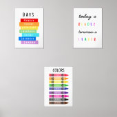 Set für Lehrposter und Zuhause-Schuldrucke (Vorderseite)