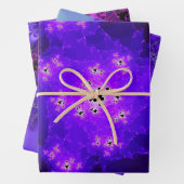 Set für Lila Fraktale-Wrapper Geschenkpapier Set (Beispiel)
