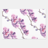 Set für lila Orchid-Wrapping Geschenkpapier Set (Vorderseite 2)