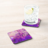 Set für lila und Gold-Untersetzer Getränkeuntersetzer (Rechte Seite)