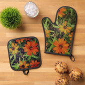 Set für Mitt mit Blockschaltfläche (Blume) (Oben Unten)