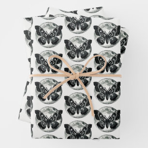 Set für Moth- und Mondumrandungspapier Geschenkpapier Set