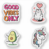 Set für niedliche ästhetische Sticker - Kawaii & P (Vorderseite)