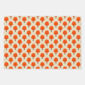 Set für niedliche Waldtiere aus 3 Packpapier Geschenkpapier Set (Vorderseite 2)