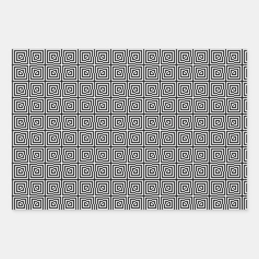 Set für optische Illusion Geschenkpapier Set (Vorderseite 3)