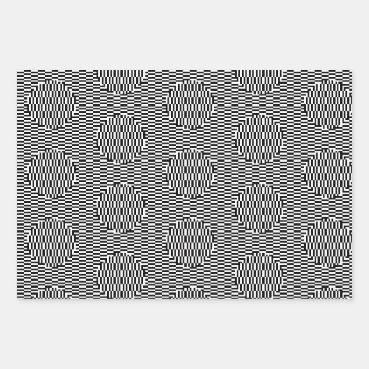 Set für optische Illusion Geschenkpapier Set (Vorderseite)