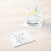 Set für Papier-Untersetzer - FALKEN Rechteckiger Pappuntersetzer (Vor Ort)