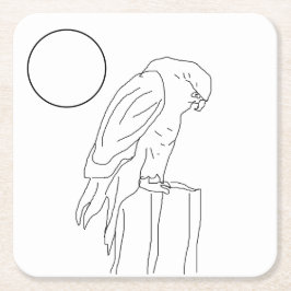 Set für Papier-Untersetzer - FALKEN Rechteckiger Pappuntersetzer