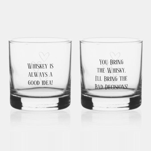 Set für personalisierten Whiskey-Trinkbehälter - B Whiskyglas (Vorderseite)