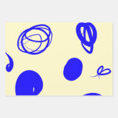 Set für Primärfarben Wrapping Papier-Flachblätter Geschenkpapier Set (Vorderseite 3)