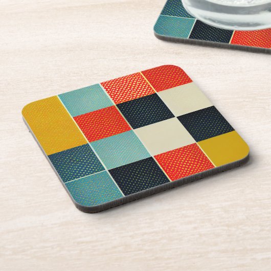 Set für Retro-Design-Untersetzer Getränkeuntersetzer (Linke Seite)