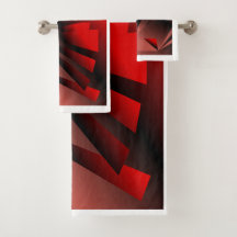 Set für Rot- und Schwarzbadewanne