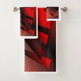 Set für Rot- und Schwarzbadewanne