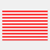 Set für rote Muster in Papierblättern Geschenkpapier Set (Vorderseite)