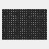 Set für Runen-Symbol Weiß, Schwarzweiß und Rot Geschenkpapier Set (Vorderseite 2)