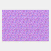 Set für Schleifpapier - Lila Kurven Geschenkpapier Set (Vorderseite 2)