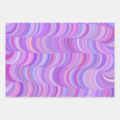 Set für Schleifpapier - Lila Kurven Geschenkpapier Set (Vorderseite)