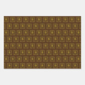 Set für Schleifpapier - Monogramm B - Keltischer D Geschenkpapier Set (Vorderseite 3)