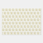Set für Schleifpapier - Monogramm K - keltischer D Geschenkpapier Set (Vorderseite 2)