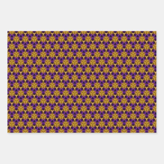 Set für Schleifpapiere - Lila Triquetras Geschenkpapier Set (Vorderseite 2)