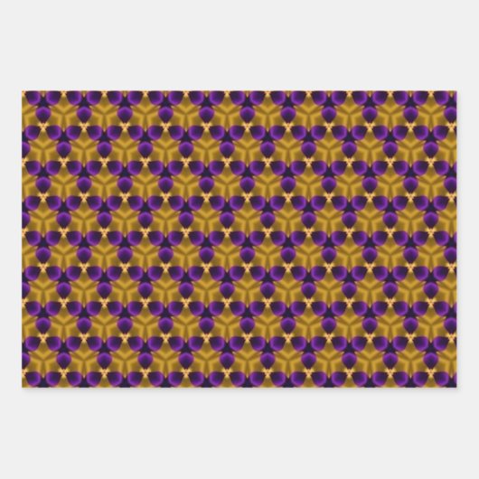 Set für Schleifpapiere - Lila Triquetras Geschenkpapier Set (Vorderseite)