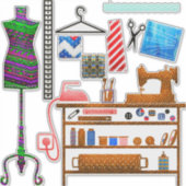 Set für Schneidersticker Aufkleber (Vorderseite)